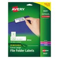 Avery Dennison Removeable File Folder Label, White, PK450 72782